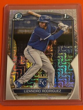 Lizandro Rodriguez [Mojo] #BCP-47 2023 Bowman Chrome Prospects Baseball Card
